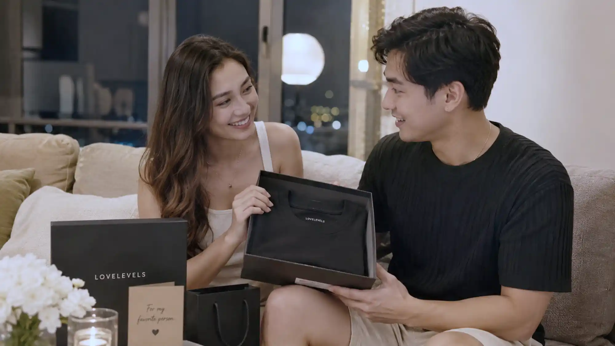 Filipino couple enjoying QR code gifts for couples during a cozy date night_wp