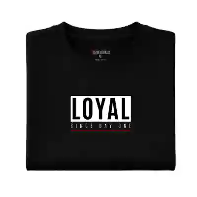 Man-wearing-Loyal-Since-Day-One-black-loyalty-shirt-at-bar-scene-1