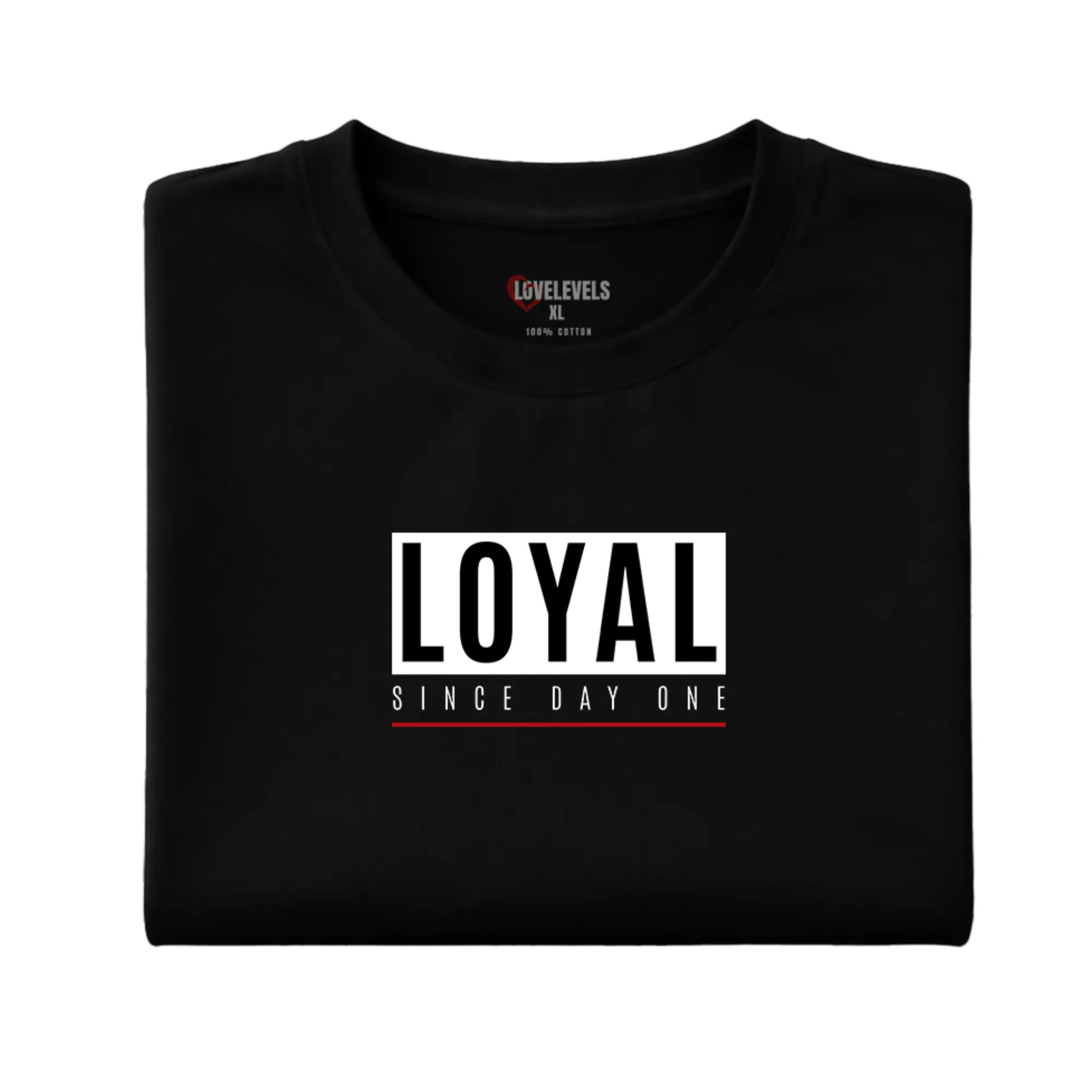 Man wearing Loyal Since Day One black loyalty shirt at bar scene