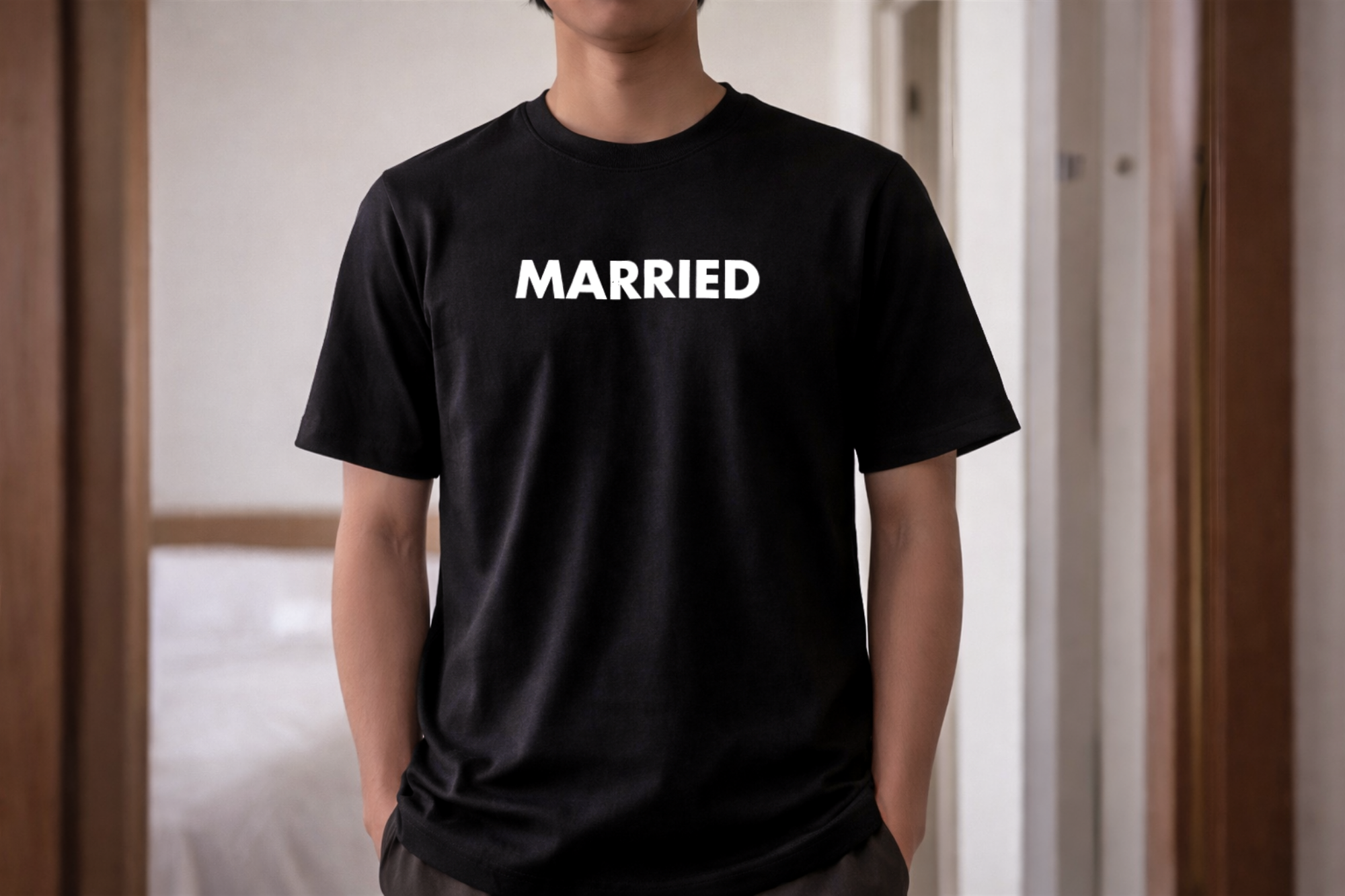 Married Bold Typography Mall Lifestyle Black LoveLevels