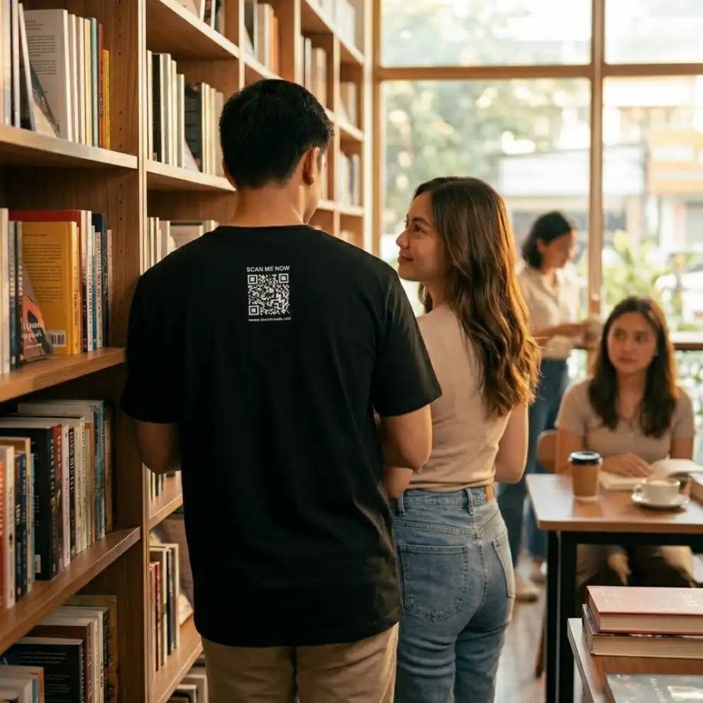 QR SCANNING AT THE LIBRARY