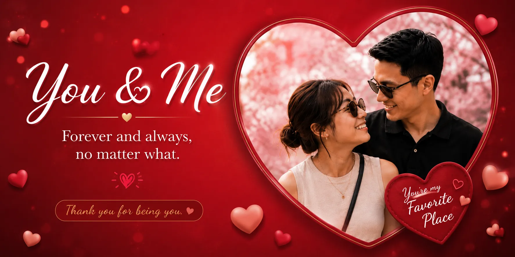 Romantic Card Section Background