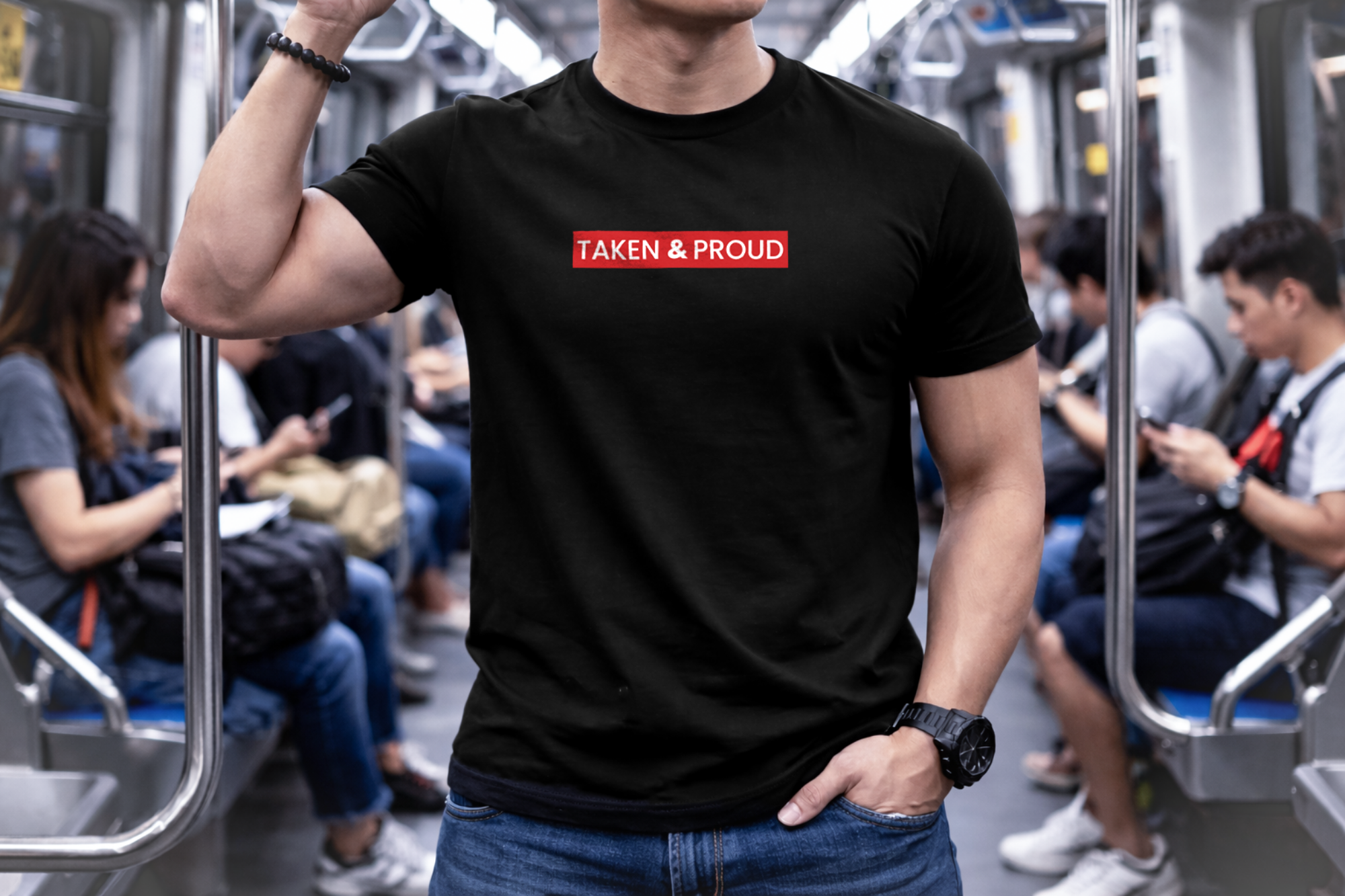 Taken And Proud Block Label Subway Lifestyle Black LoveLevels
