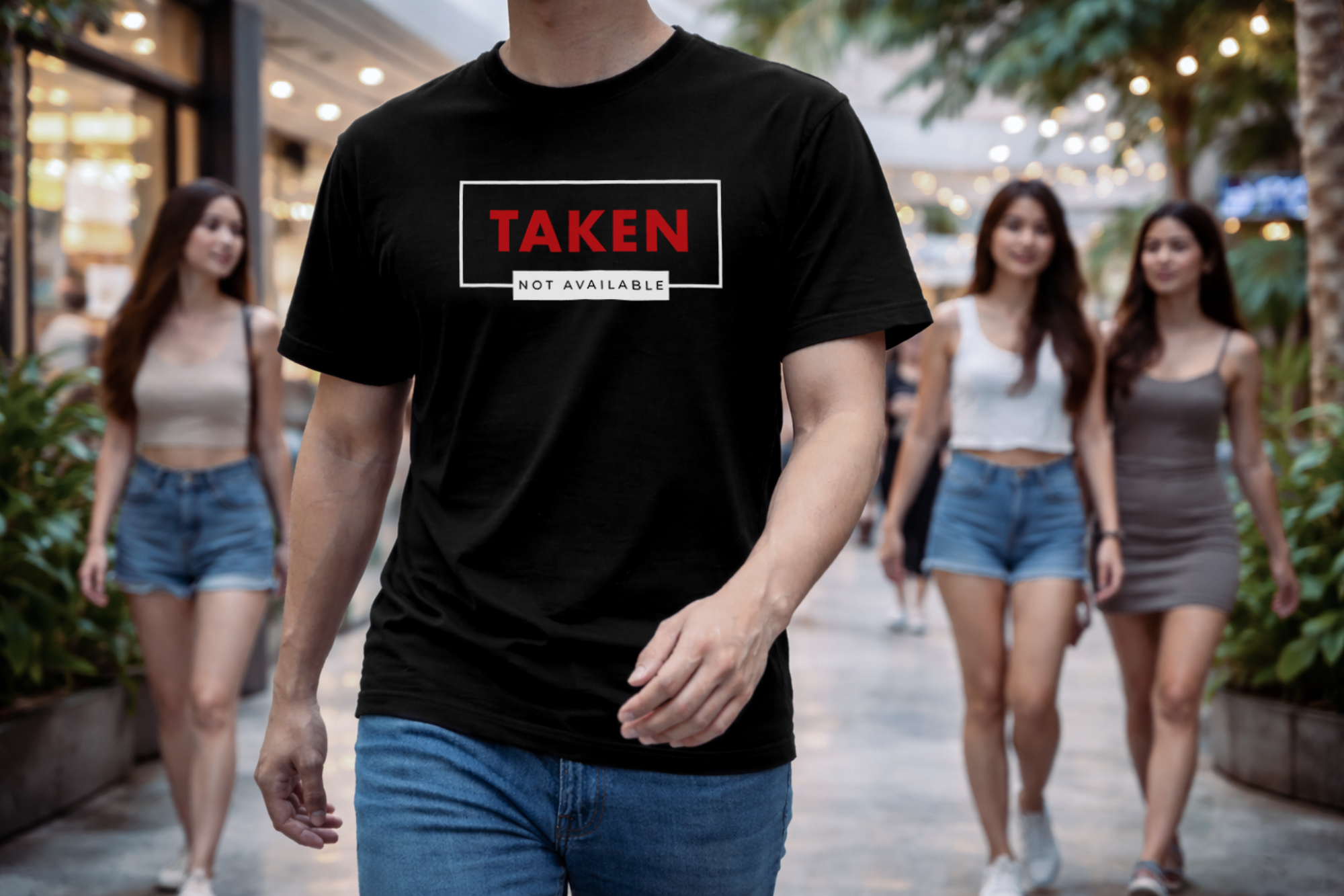 Taken Not Available Outline Mall Lifestyle Black LoveLevels